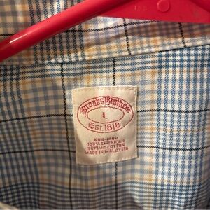 Brooks Brothers White and Blue Checkered Shirt